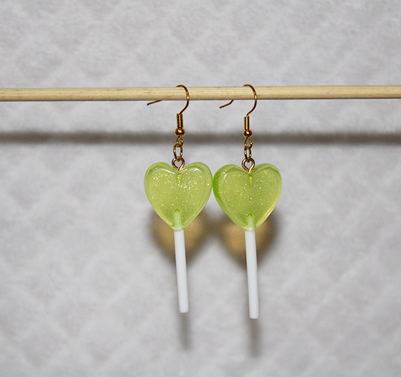 Aretes_Lolipop_Corazón_Verdes_Lima