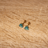 Aretes_Acero_Dorado_Corazón_Celeste