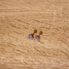 Aretes_Acero_Dorado_Corazón_Lila