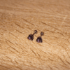 Aretes_Acero_Plateado_Corazón_Morado