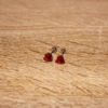 Aretes_Acero_Plateado_Corazón_Rojo