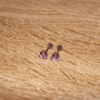 Aretes_Acero_Plateado_Corazón_Rosado